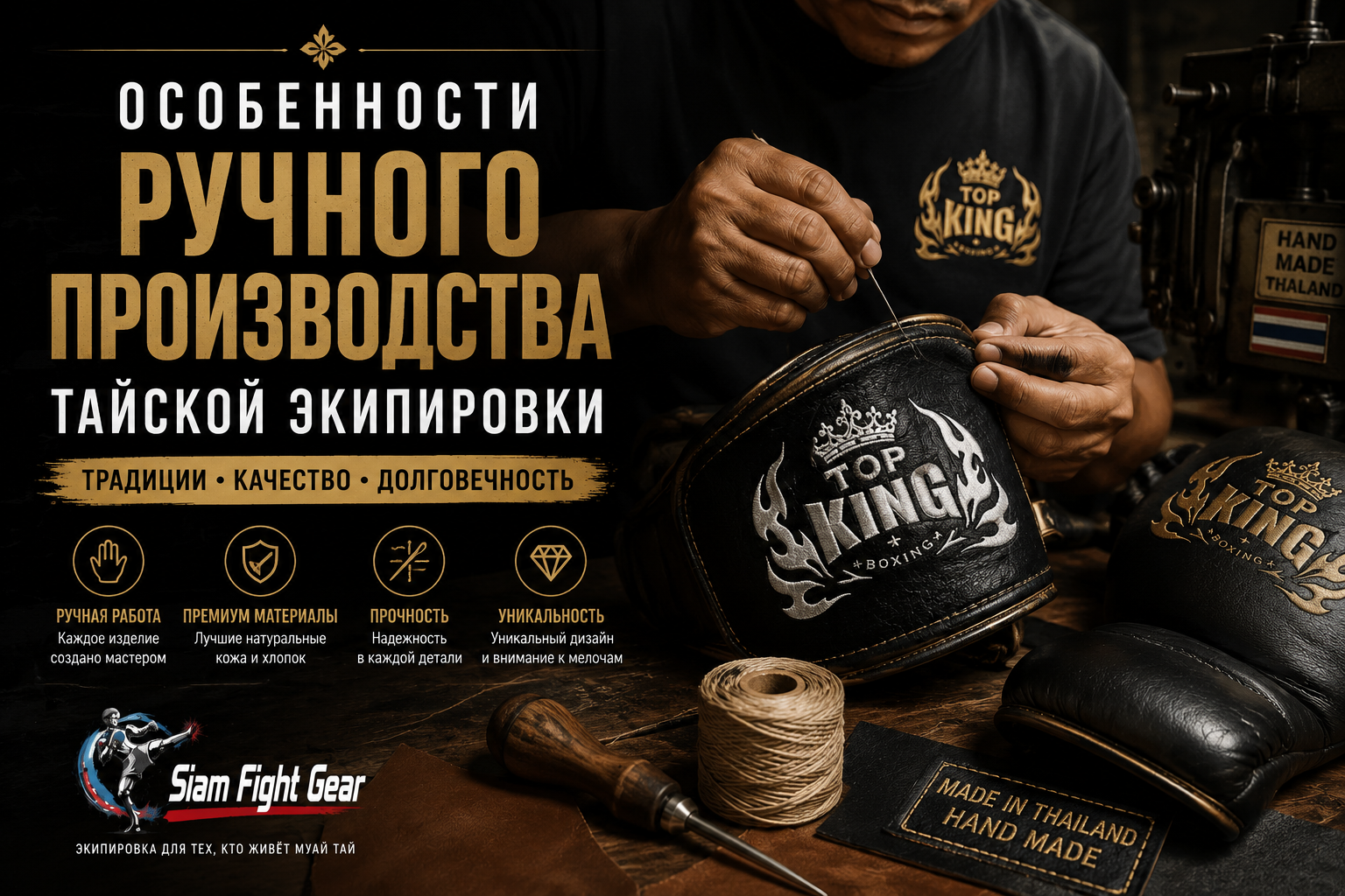 Особенности ручного производства тайской экипировки